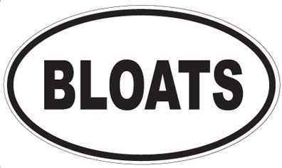 BLOATS - Oval Sticker