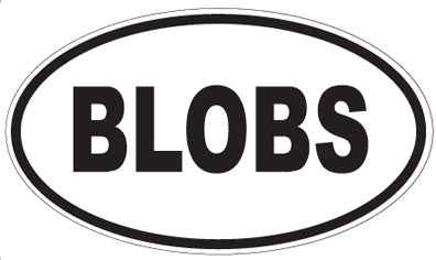 BLOBS - Oval Sticker
