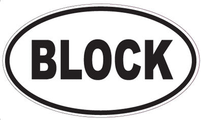 BLOCK - Oval Sticker