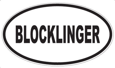 BLOCKLINGER - Oval Magnet