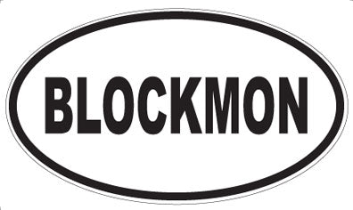 BLOCKMON - Oval Magnet
