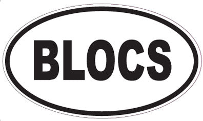 BLOCS - Oval Sticker