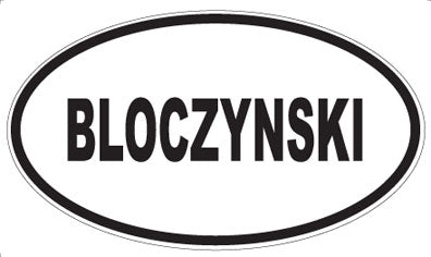 BLOCZYNSKI - Oval Magnet