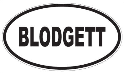 BLODGETT - Oval Magnet