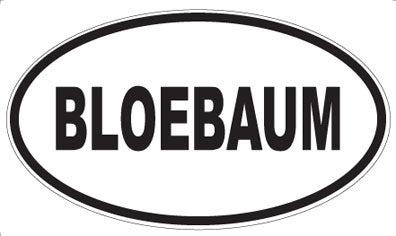 BLOEBAUM - Oval Magnet