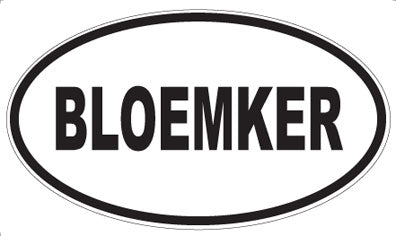 BLOEMKER - Oval Magnet