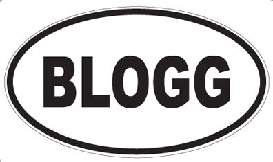 BLOGG - Oval Magnet
