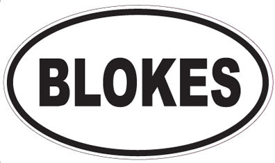 BLOKES - Oval Sticker