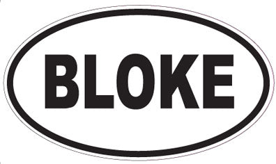 BLOKE - Oval Magnet