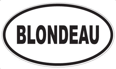 BLONDEAU - Oval Magnet