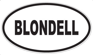 BLONDELL - Oval Magnet