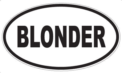 BLONDER - Oval Magnet