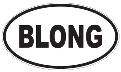 BLONG - Oval Magnet