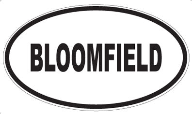 BLOOMFIELD - Oval Magnet
