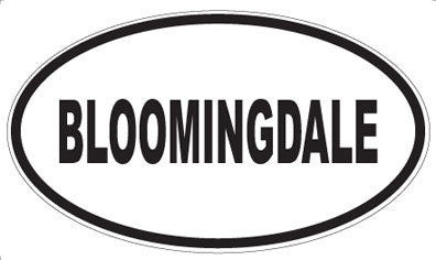 BLOOMINGDALE - Oval Magnet