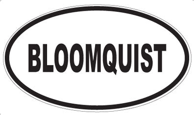 BLOOMQUIST - Oval Magnet