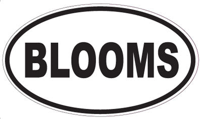 BLOOMS - Oval Sticker