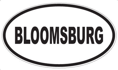 BLOOMSBURG - Oval Magnet