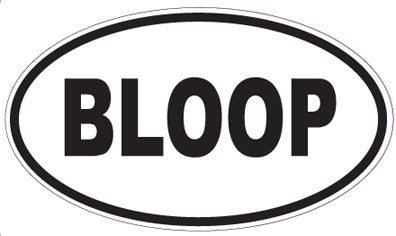 BLOOP - Oval Magnet