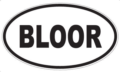 BLOOR - Oval Magnet
