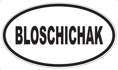 BLOSCHICHAK - Oval Magnet