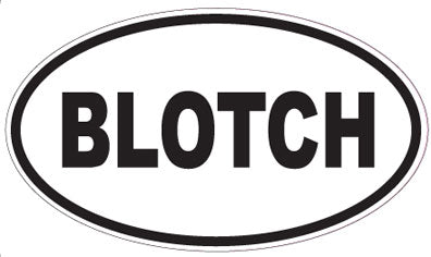 BLOTCH - Oval Sticker