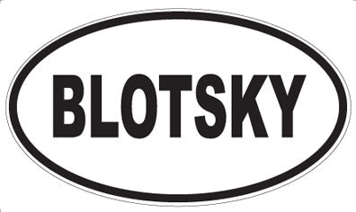 BLOTSKY - Oval Magnet