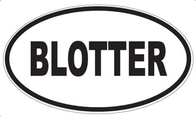 BLOTTER - Oval Magnet