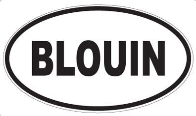 BLOUIN - Oval Magnet