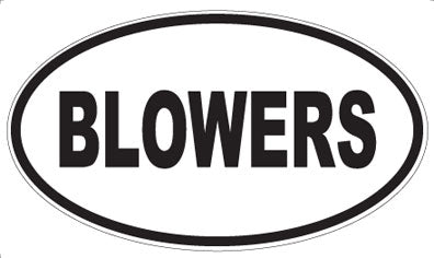 BLOWERS - Oval Magnet
