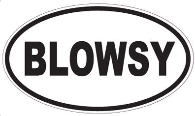 BLOWSY - Oval Sticker