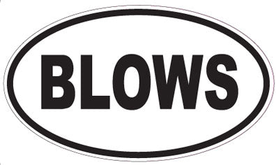 BLOWS - Oval Magnet
