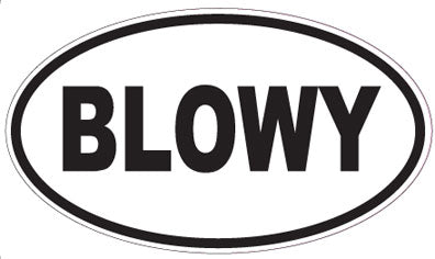 BLOWY - Oval Magnet