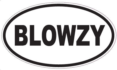 BLOWZY - Oval Sticker