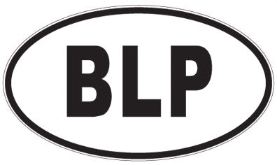 BLP - 3 Letter Initials Oval Sticker
