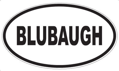 BLUBAUGH - Oval Magnet