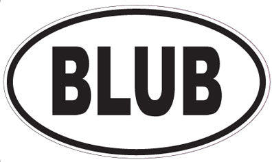 BLUB - Oval Sticker