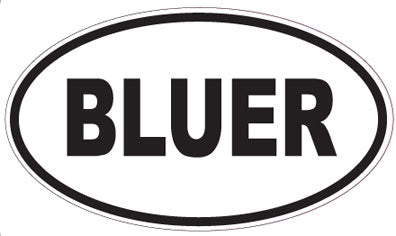 BLUER - Oval Magnet