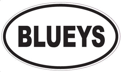 BLUEYS - Oval Sticker