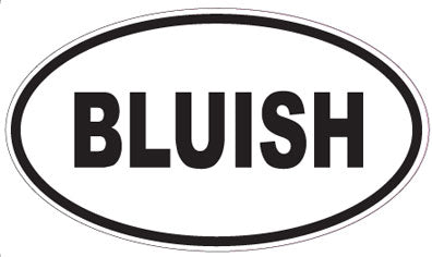 BLUISH - Oval Sticker