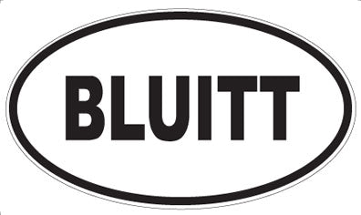 BLUITT - Oval Magnet