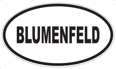 BLUMENFELD - Oval Magnet