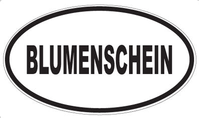 BLUMENSCHEIN - Oval Magnet