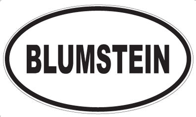 BLUMSTEIN - Oval Magnet