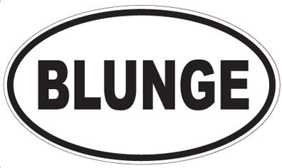 BLUNGE - Oval Sticker