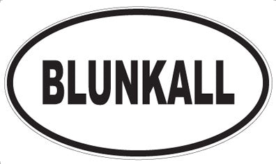 BLUNKALL - Oval Magnet