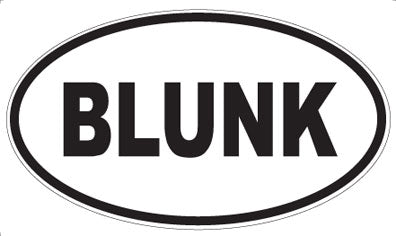 BLUNK - Oval Magnet