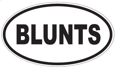 BLUNTS - Oval Sticker