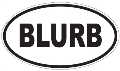 BLURB - Oval Magnet