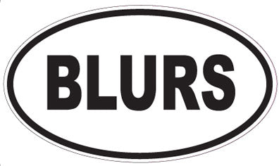 BLURS - Oval Sticker